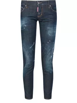 Джинсы с потертостями