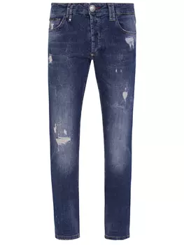 Джинсы slim fit хлопковые