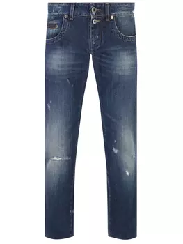 Джинсы Slim Fit хлопковые BIKKEMBERGS