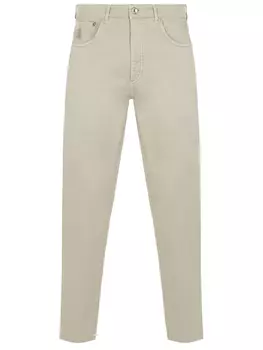 Джинсы Slim Fit хлопковые BRUNELLO CUCINELLI