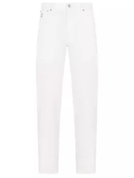 Джинсы Slim Fit хлопковые BRUNELLO CUCINELLI