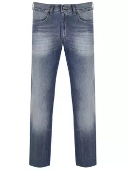 Джинсы Slim Fit из хлопка и льна ETRO