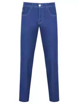 Джинсы Slim Fit из хлопка и шелка