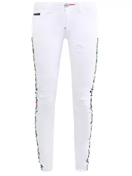Джинсы со декором