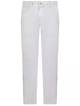 Джинсы Tapered Fit изо льна и хлопка