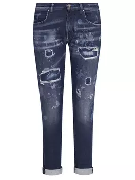 Джинсы укороченные с отворотами JACOB COHEN