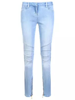 Джинсы зауженные хлопковые