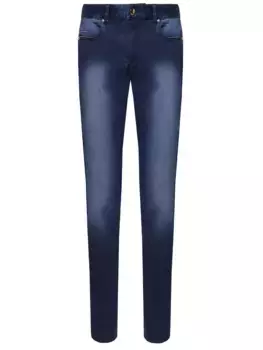 Джинсы зауженные хлопковые