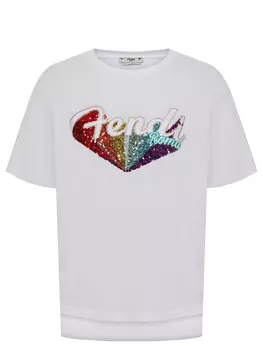 Футболка хлопковая FENDI