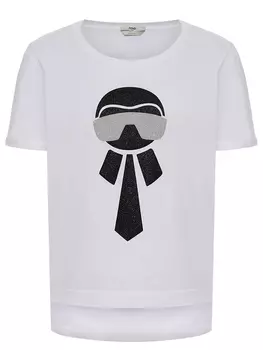 Футболка хлопковая FENDI