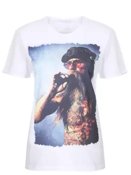 Футболка хлопковая с принтом