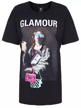 Футболка хлопковая с принтом