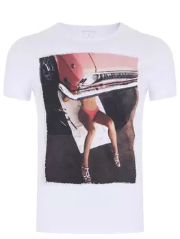 Футболка хлопковая с принтом