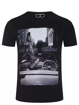 Футболка хлопковая с принтом