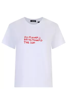 Футболка хлопковая с принтом ASPESI