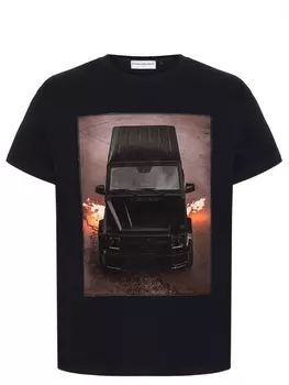 Футболка хлопковая с принтом BASTILLE