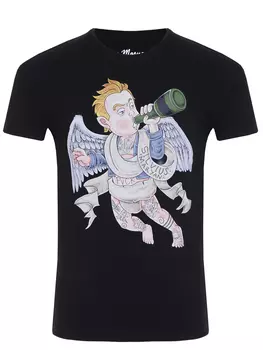 Футболка хлопковая с принтом BISIBIGLIO