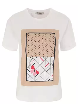 Футболка хлопковая с принтом CAPPELLINI