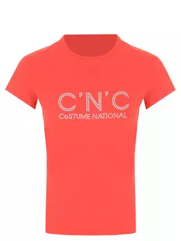 Футболка хлопковая с принтом CNC COSTUME NATIONAL