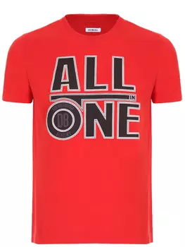 Футболка хлопковая с принтом DIRK BIKKEMBERGS