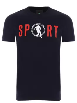 Футболка хлопковая с принтом DIRK BIKKEMBERGS