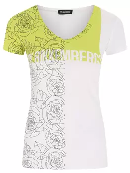 Футболка хлопковая с принтом DIRK BIKKEMBERGS