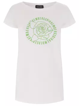 Футболка хлопковая с принтом DIRK BIKKEMBERGS