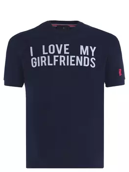 Футболка хлопковая с принтом DUKA