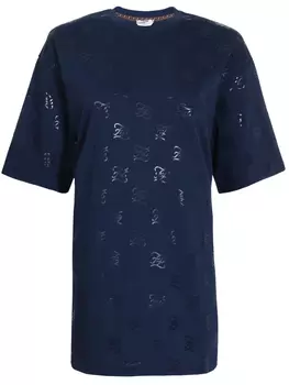 Футболка хлопковая с принтом FENDI