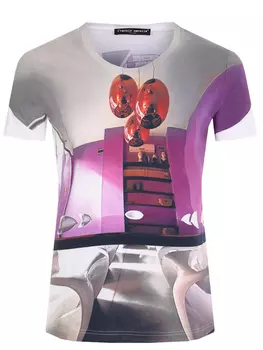 Футболка хлопковая с принтом FRANKIE MORELLO