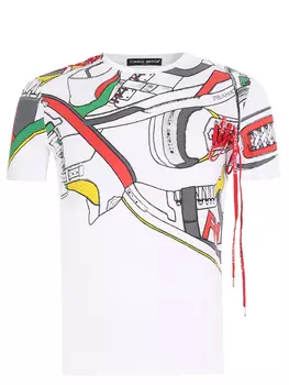 Футболка хлопковая с принтом FRANKIE MORELLO