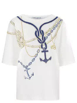 Футболка хлопковая с принтом FRANKIE MORELLO