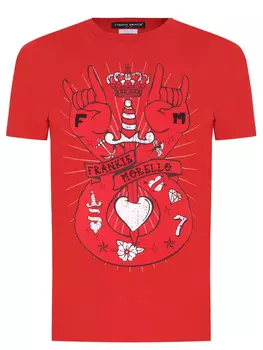 Футболка хлопковая с принтом FRANKIE MORELLO
