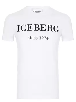 Футболка хлопковая с принтом ICEBERG