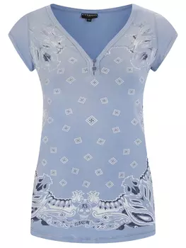 Футболка хлопковая с принтом JOHN RICHMOND