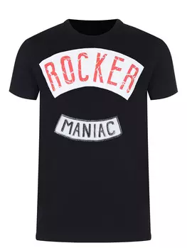 Футболка хлопковая с принтом JOHN RICHMOND