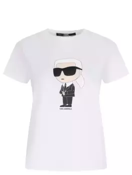 Футболка хлопковая с принтом K/Ikonik