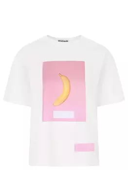 Футболка хлопковая с принтом KUZINA