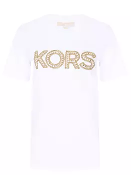 Футболка хлопковая с принтом MICHAEL MICHAEL KORS