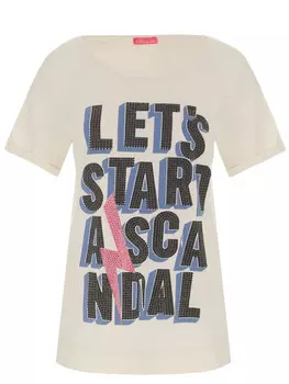 Футболка хлопковая с принтом PARIS HILTON