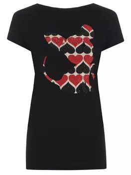 Футболка хлопковая с принтом PARIS HILTON