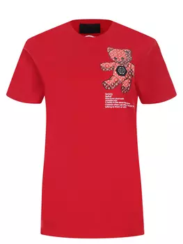 Футболка хлопковая с принтом PHILIPP PLEIN