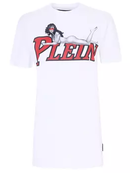 Футболка хлопковая с принтом PHILIPP PLEIN