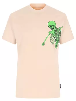 Футболка хлопковая с принтом PHILIPP PLEIN