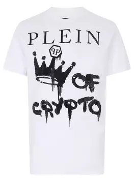 Футболка хлопковая с принтом PHILIPP PLEIN