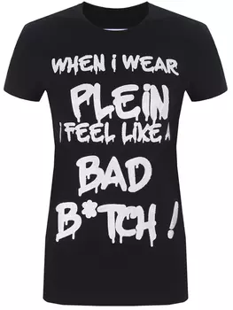 Футболка хлопковая с принтом PHILIPP PLEIN