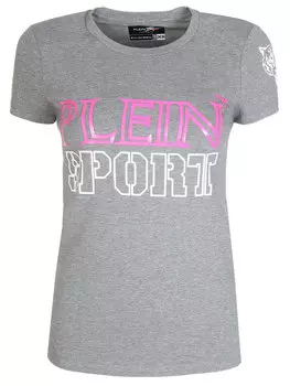 Футболка хлопковая с принтом PLEIN SPORT