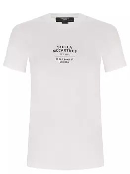 Футболка хлопковая с принтом STELLA MCCARTNEY