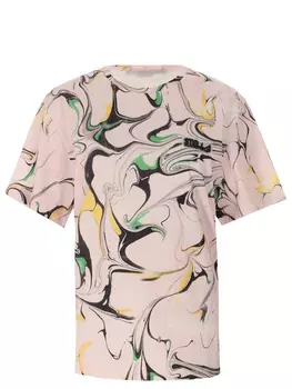 Футболка хлопковая с принтом STELLA MCCARTNEY