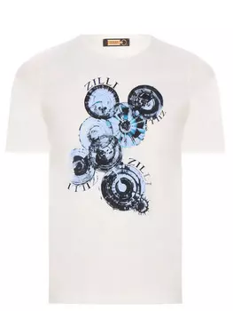 Футболка хлопковая с принтом ZILLI